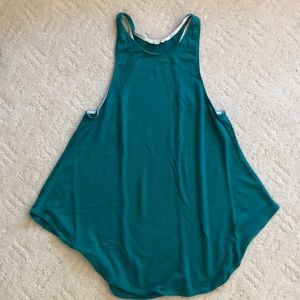 aritzia green racerback tank top